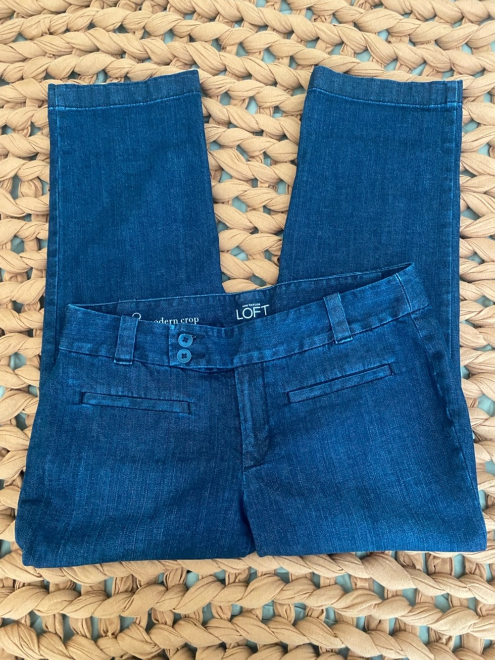 Ann Taylor Loft Modern Crop Denim Jeans